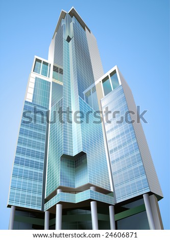 modern building vector