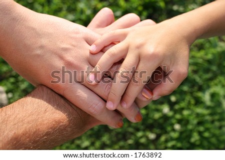 family hands
