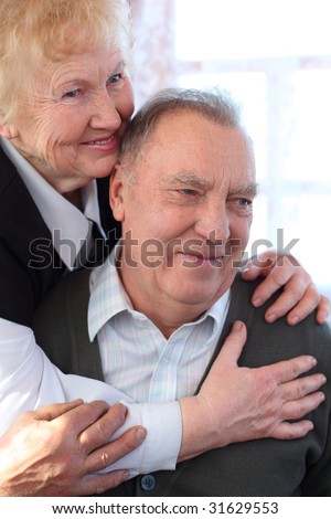 Portrait of elderly pair