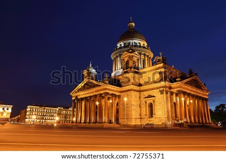 St. Isaac\'s Cathedral in Saint-Petersburg, Russia.