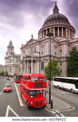 Similar – Image, Stock Photo Double St Pauls Cathedral