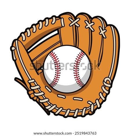 Baseball gloves vector illustration clipart. Ideal for sports-related designs, educational materials, and baseball-themed projects. Perfect for promoting athletic activities and team spirit.