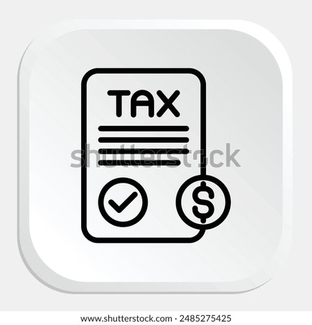 Tax Compliance Icon - Representing Adherence to Tax Laws and Regulations