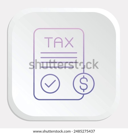 Tax Compliance Icon - Representing Adherence to Tax Laws and Regulations