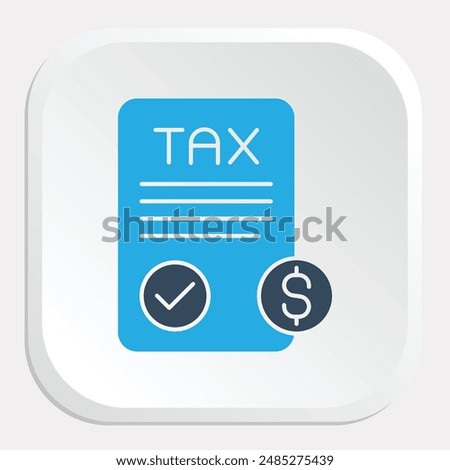 Tax Compliance Icon - Representing Adherence to Tax Laws and Regulations