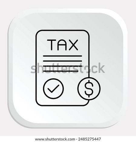 Tax Compliance Icon - Representing Adherence to Tax Laws and Regulations