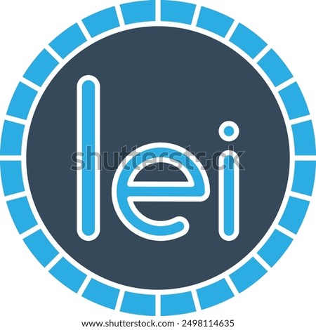 Leu Currency Icon for Romanian Financial and Economic Transactions