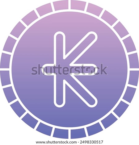 Kip Currency Icon for Lao Financial and Economic Transactions