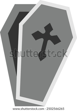 Coffin Icon for Halloween and Horror-Themed Designs