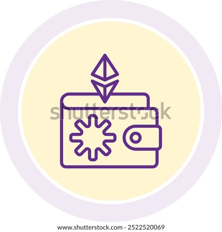 Cold Wallet Icon or Illustration for Secure Cryptocurrency Storage