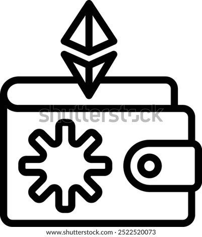 Cold Wallet Icon or Illustration for Secure Cryptocurrency Storage