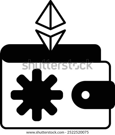 Cold Wallet Icon or Illustration for Secure Cryptocurrency Storage