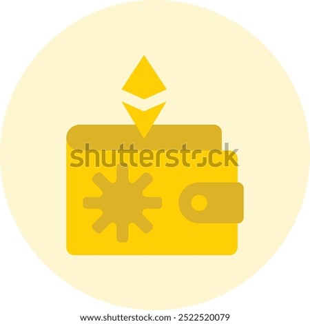 Cold Wallet Icon or Illustration for Secure Cryptocurrency Storage