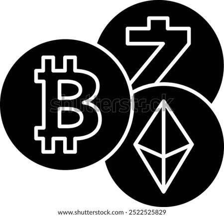 Alt Coin Icon or Illustration Representing Alternative Cryptocurrencies in the Digital Market