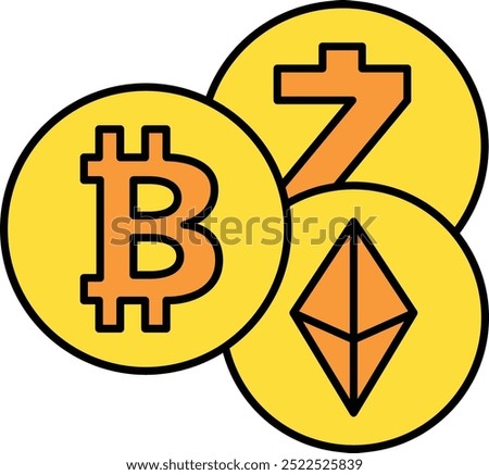 Alt Coin Icon or Illustration Representing Alternative Cryptocurrencies in the Digital Market