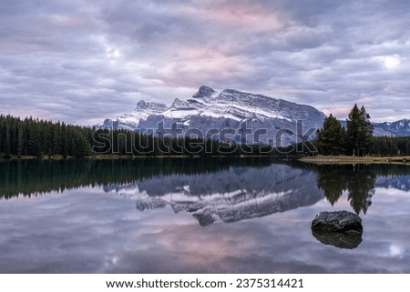 Similar – Image, Stock Photo Mountain lake 2 Lake Water