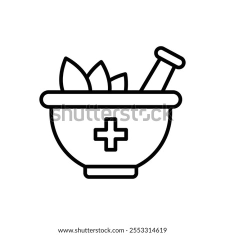 Herbal medicine icon isolated on white background