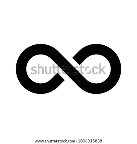 Abstract infinity signs. Vector design element.
