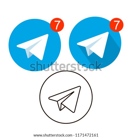 Aircraft blue vector logo   Paper airplane icons.