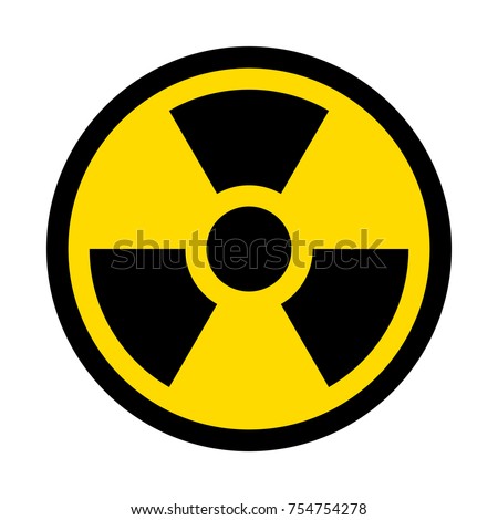 Radioactive contamination symbol. Vector illustration.