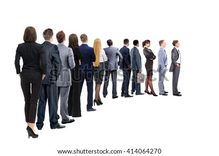 Waiting For Their Turn People In Queue Stock Photo 414064270 : Shutterstock