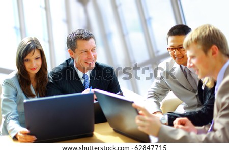 businesspeople in office