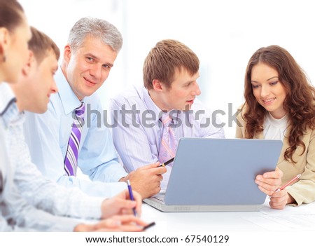 Workgroup interacting in a natural work environment