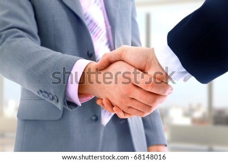 handshake in office
