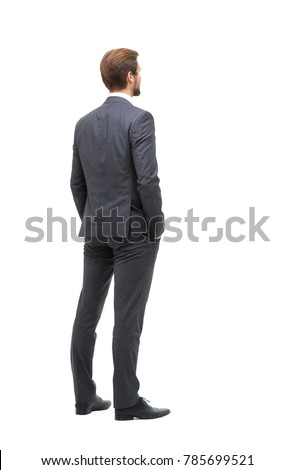 Similar – Image, Stock Photo Rear view of a baby with a cap