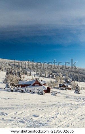 Similar – Foto Bild Winter im Riesengebirge bei Janske Lazne, Tschechien