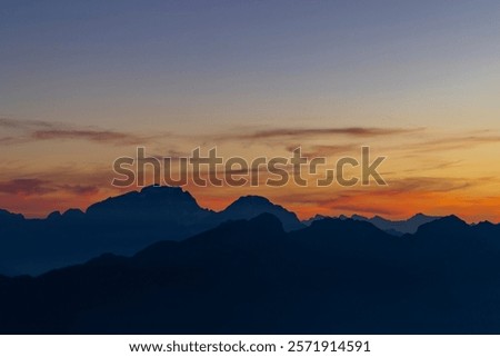 Similar – Image, Stock Photo Passo Giau beautiful mountains in Dolomites alps, Italy