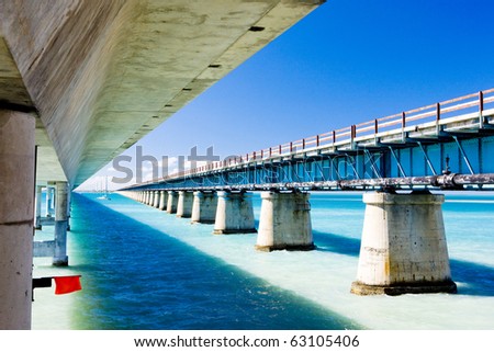 road bridges connecting Florida Keys, Florida, USA