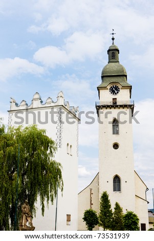 St. Anthony\'s church and belfry, Spisska Bela, Slovakia