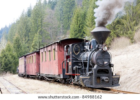 steam train, Ciernohronska Railway, Slovakia Zdjęcia stock © 