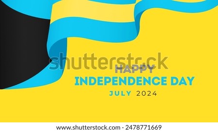 Happy The Bahamas Independence Day, The Bahamas Independence Day, The Bahamas, Flag of The Bahamas, 10th July, 10 July, National Day, Independence day, Typographic Design