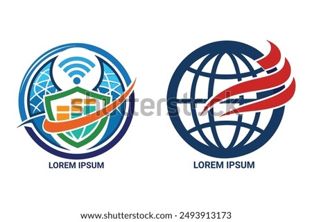 Reliable internet logo. Versatile vector for ISPs. Build trust and customer loyalty.