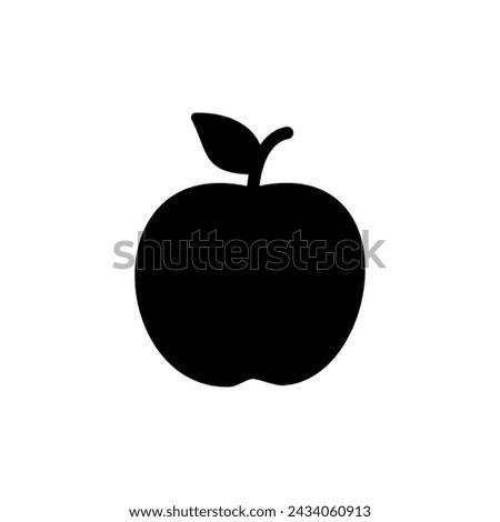 Apple icon isolated on white background. Apple vector icon.