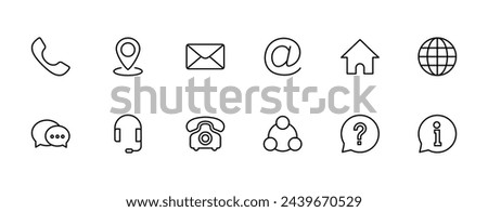Contact us icon vector isolated on white background. business card contact information icon. web icon vector. 