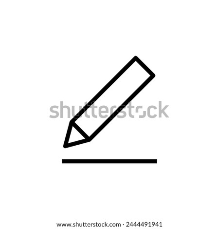 Edit icon vector isolated on white background. Pencil icon. sign up Icon vector. edit text