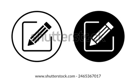 Edit icon vector isolated on white background. Pencil icon. sign up Icon vector. edit text