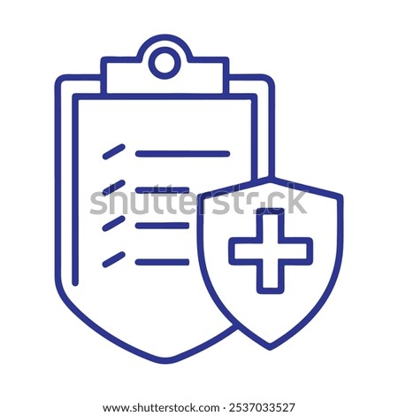 Medical Report Icon. Collection of Clipboard