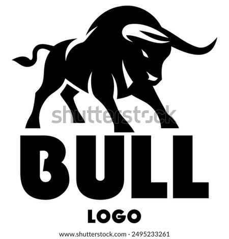 Bull Vector. Angry bull logo