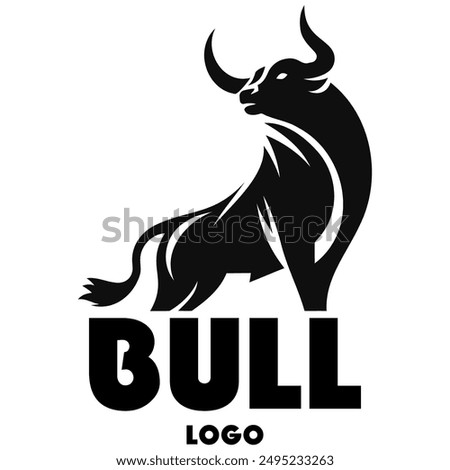 Bull Vector. Angry bull logo