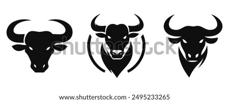 Bull Vector. Angry bull logo