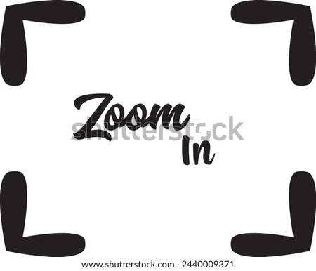 zoom icon, zoom in icon vector illustration