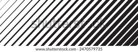 Slash line. Border with diagonal lines. Angle of tilt stripes. Black pattern of footer isolated vector on white background.