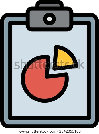 Diagram Vector Line Filled Icon Design