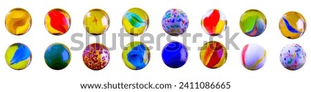 Similar – Image, Stock Photo Colorful glass marbles