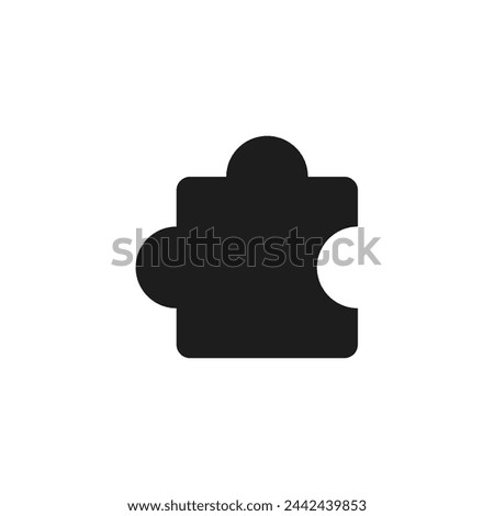 Puzzle filled Vector flat icon