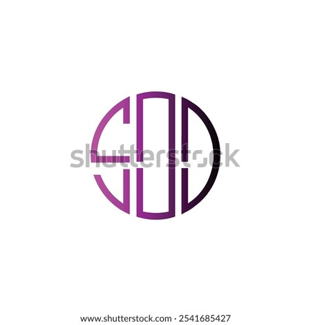 soo circle alphabet modern minimalist monogram letter luxury shape brand logo design